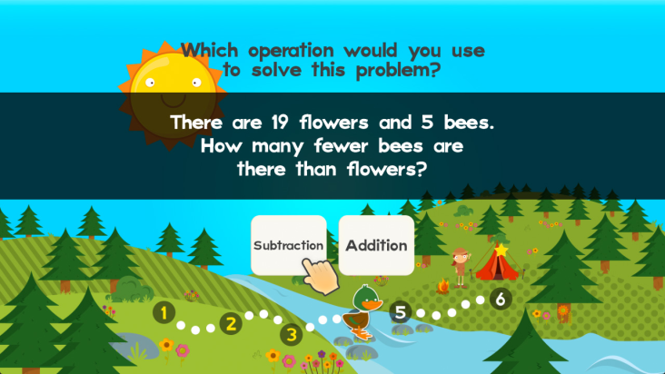 123 Animal Second Grade Math Games for Kids screenshot