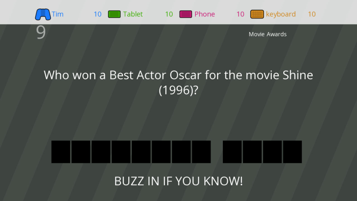 Triv-ology First-to-BUZZ! screenshot