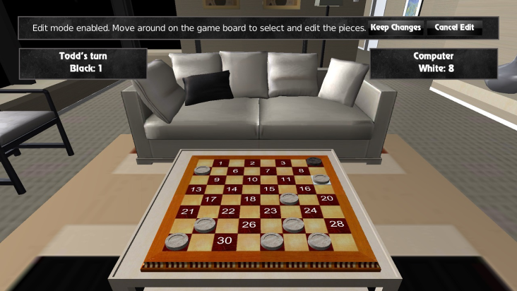 3D Checkers for OUYA screenshot