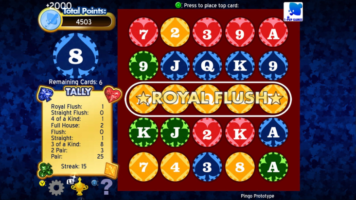 Pingo Puzzle Poker screenshot